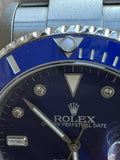 Rolex Submariner 40mm 16610 Blue Ceramic Bezel 4 116619lb Smurf Diamond Dial