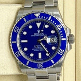 Rolex Submariner 41mm 126610 w/ Blue Dial Ceramic Bezel 4 116619 Smurf Complete