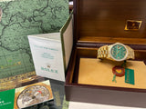 Rolex 36mm Presidential Day-Date 18238 (Double Quickset) Mens or Womens Watch Refinished Malachite Diamond Dial and Custom Diamond Bezel